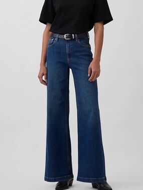 GAP High Rise Stride Jeans - 2 pair- one Black & one Blue